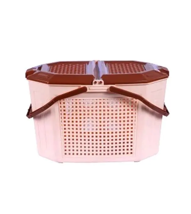 Family Basket Cream & Brown